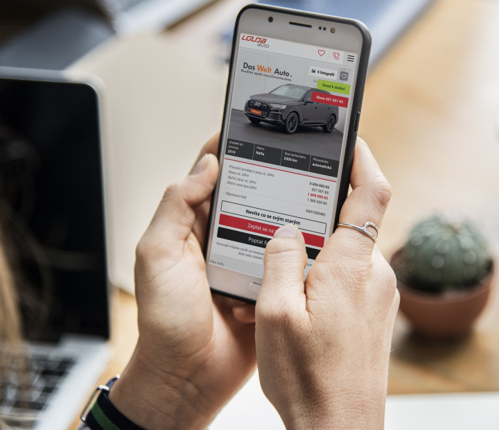 Zobrazení CTA na mobilním zařízení