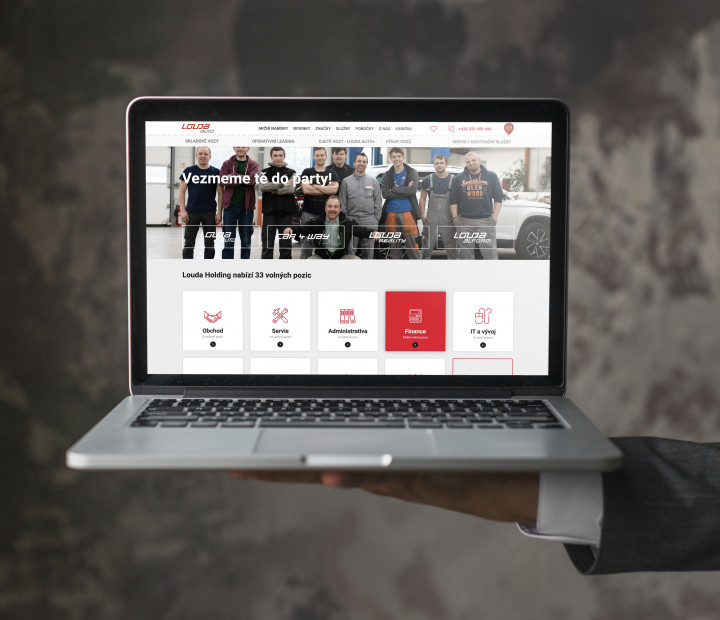 Přehledná kariérní stránka