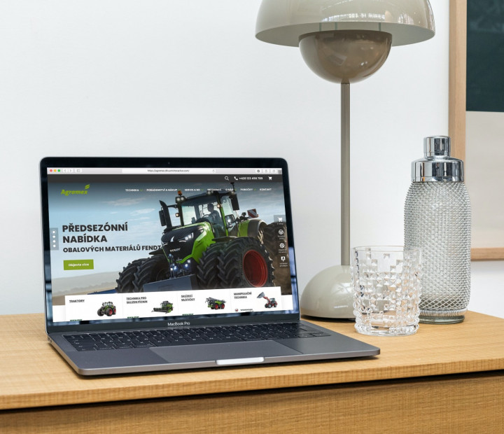 Dealerský web prodejce zemědělské techniky