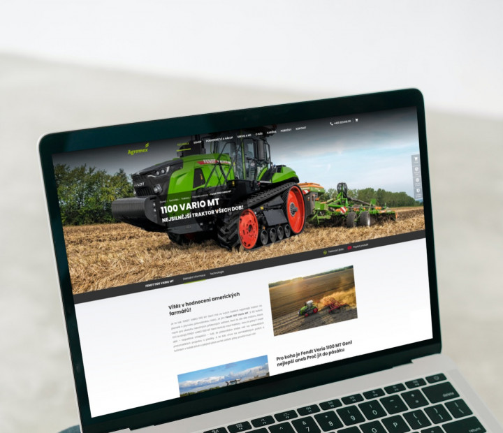 Detail stroje na laptopu