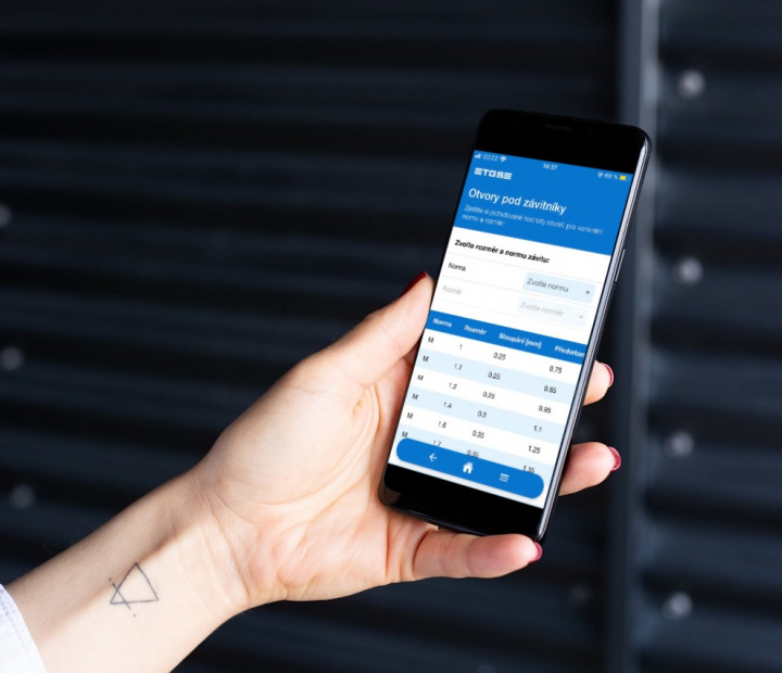 Otvory pod závitníky